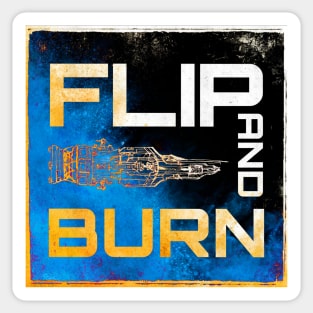 Flip and Burn Sticker